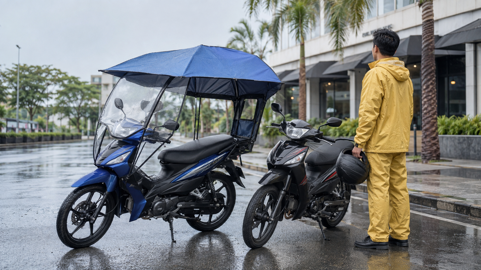 Motorcykel Paraply Canopy vs Regndragt: Hvilken fungerer bedre?