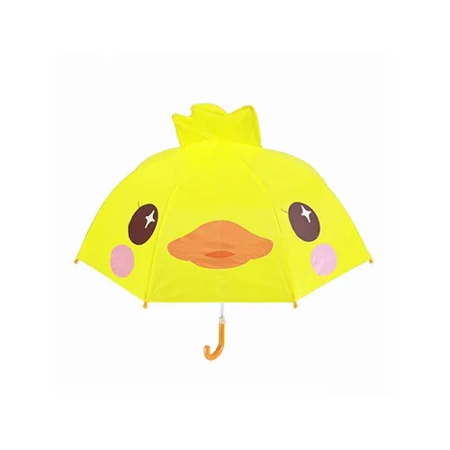 21 tommer 3D Yellow Duck Kids Paraply