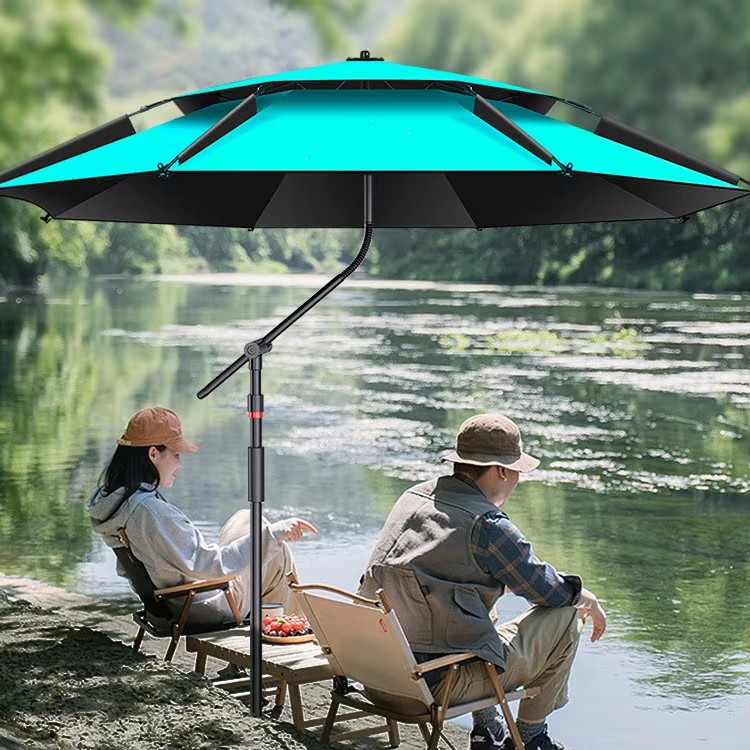 Justerbar vippemekanisme fisker paraply