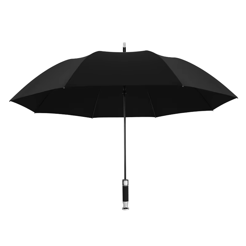 Custom 120 cm dobbelt baldakin golfparaply med lige håndtag