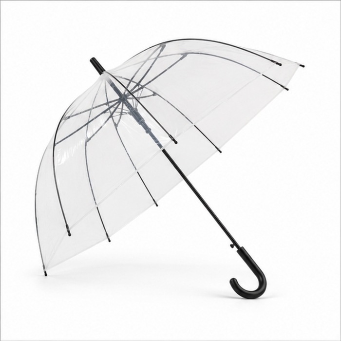Brugerdefineret 23-tommer gennemsigtig PVC fuglebur paraply