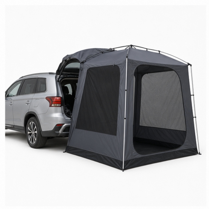 Brugerdefineret 230 cm SUV-bagklap campingtelt med aluminiumsramme