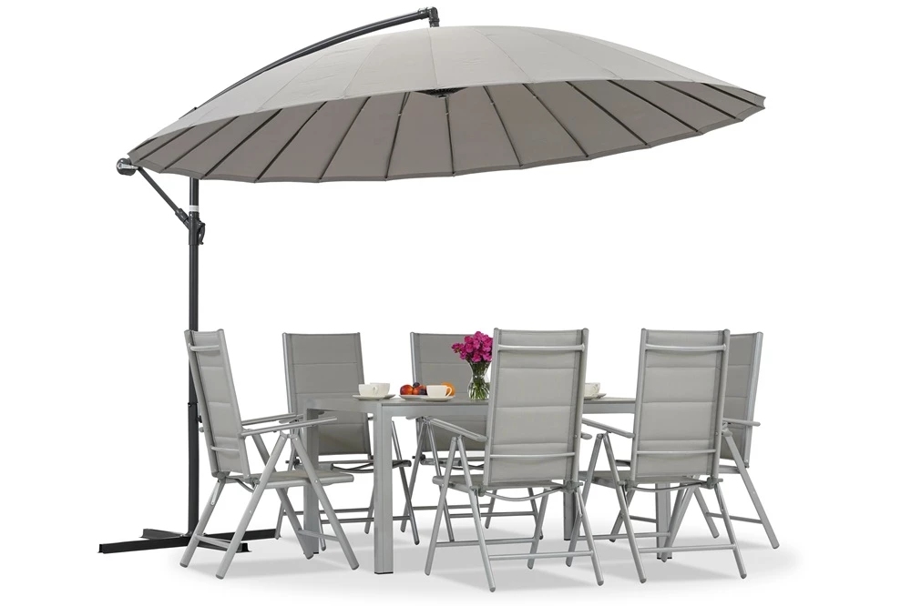 Terrasseparaply, 3 meter diameter, antracit