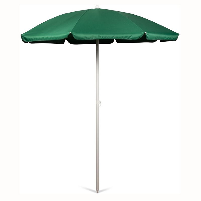 Bærbar grøn strandparaply