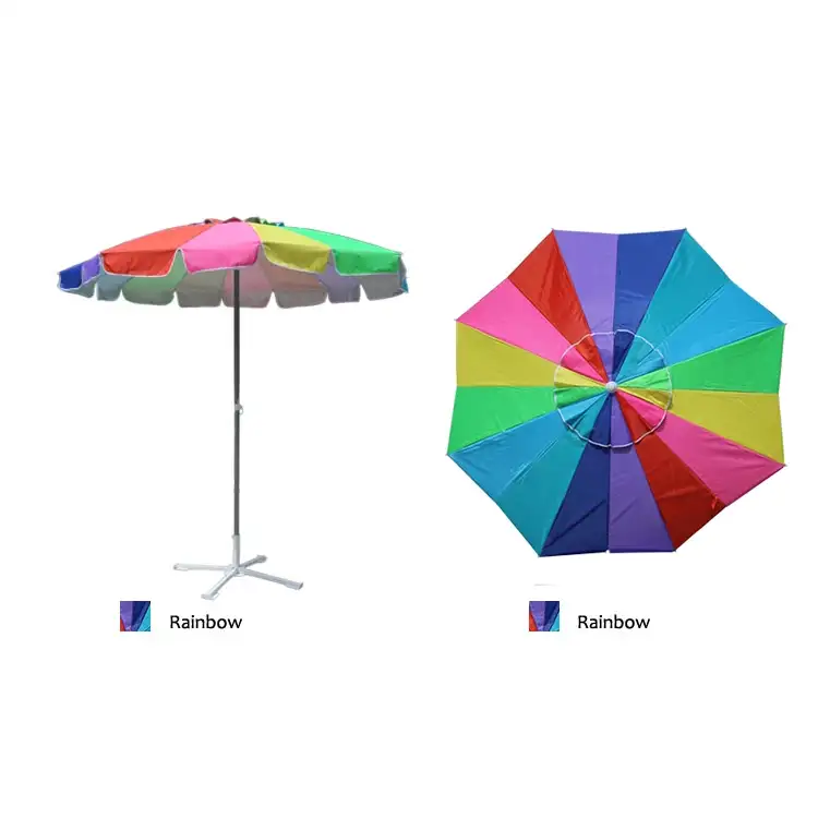 Rainbow Color Patio strandparaply